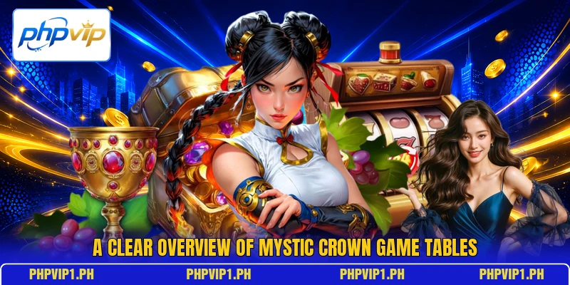 A clear overview of Mystic Crown game tables A clear overview of Mystic Crown game tables