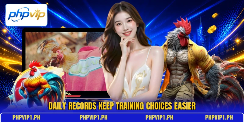 Daily records keep training choices easier Daily records keep training choices easier
