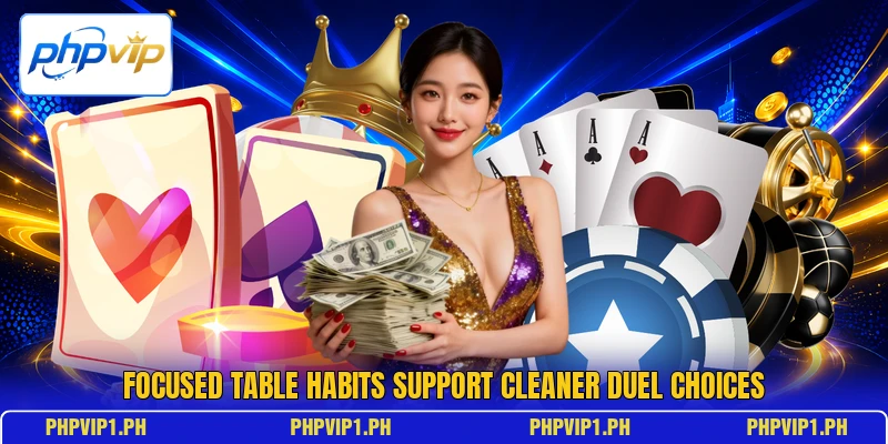 Focused table habits support cleaner duel choices Focused table habits support cleaner duel choices
