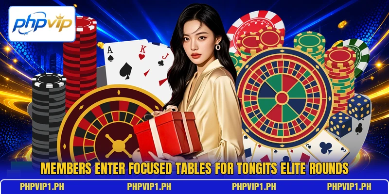 Members enter focused tables for Tongits Elite rounds Members enter focused tables for Tongits Elite rounds