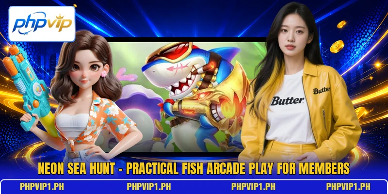 Neon Sea Hunt - Practical Fish Arcade Play For Members Neon Sea Hunt - Practical Fish Arcade Play For Members