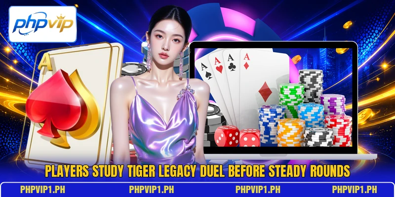 Players study Tiger Legacy Duel before steady rounds Players study Tiger Legacy Duel before steady rounds