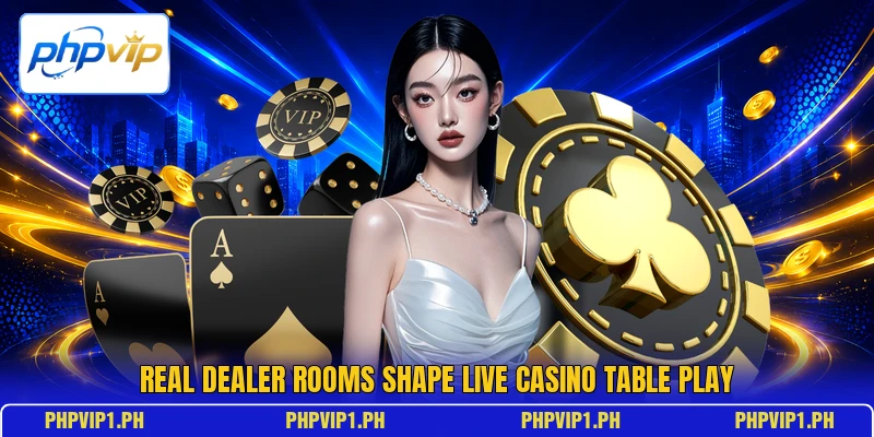 Real dealer rooms shape live casino table play Real dealer rooms shape live casino table play