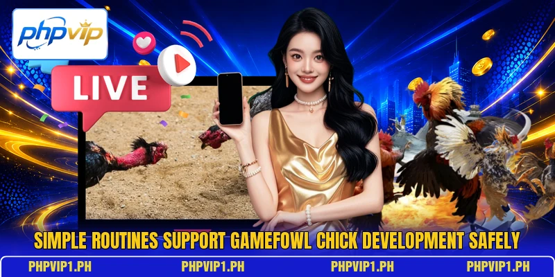Simple routines support gamefowl chick development safely Simple routines support gamefowl chick development safely