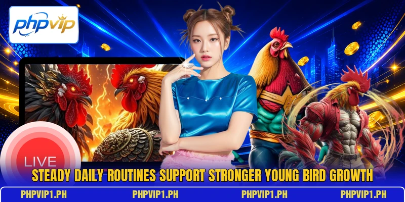 Steady daily routines support stronger young bird growth Steady daily routines support stronger young bird growth