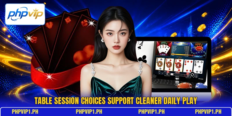 Table session choices support cleaner daily play Table session choices support cleaner daily play